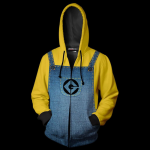 Despicable Me Hoodie - Minions Zip Up Hoodie