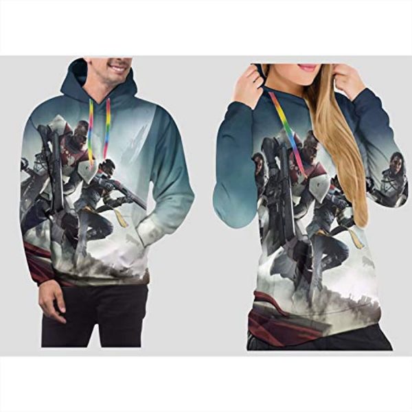 Destiny 2 Hoodies - Destiny 2 Forsaken 3D Print Pullover Drawstring Hoodie