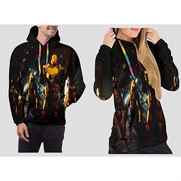 Destiny 2 Hoodies - Destiny 2 Forsaken Brown 3D Print Pullover Drawstring Hoodie