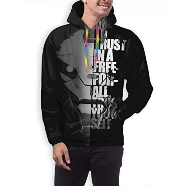 Destiny 2 Hoodies - Destiny 2 Forsaken Cayde 6 Black Pullover Drawstring Hoodie