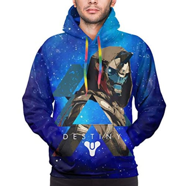 Destiny 2 Hoodies - Destiny 2 Forsaken Cayde 6 Blue Pullover Drawstring Hoodie