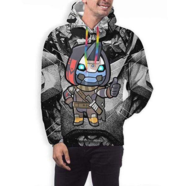 Destiny 2 Hoodies - Destiny 2 Forsaken Cayde 6 Cartoon 3D Print Pullover Drawstring Hoodie
