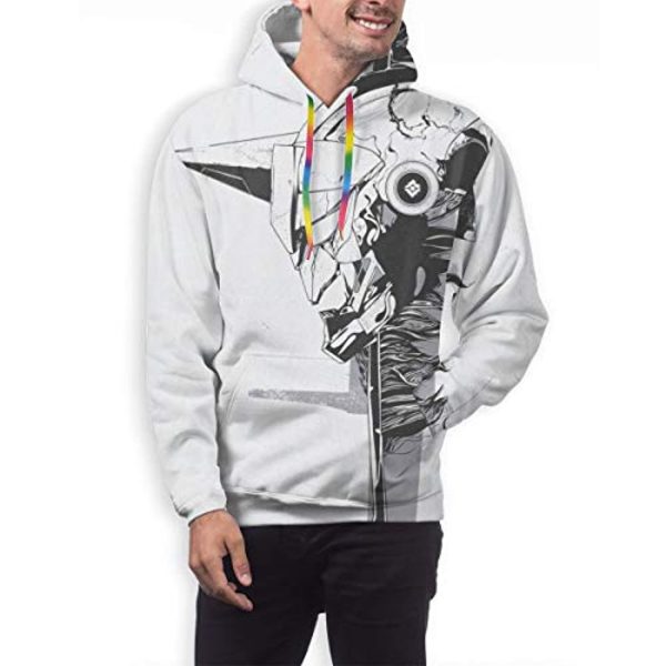 Destiny 2 Hoodies - Destiny 2 Forsaken Cayde 6 White Pullover Drawstring Hoodie