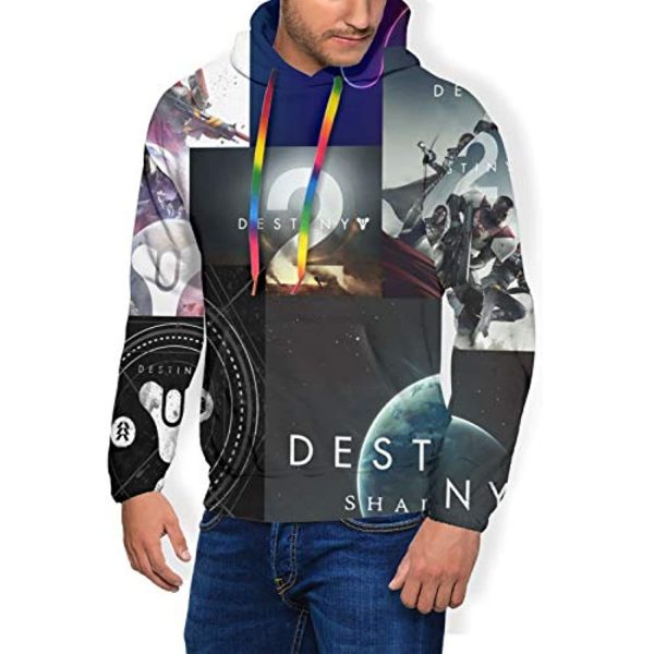 Destiny 2 Hoodies - Destiny 2 Forsaken Color Blocking Pullover Drawstring Hoodie