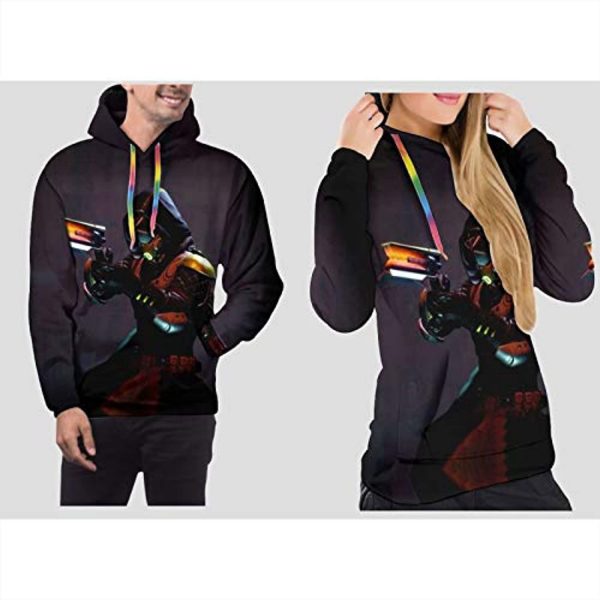 Destiny 2 Hoodies - Destiny 2 Forsaken Hunter Brown 3D Print Pullover Drawstring Hoodie