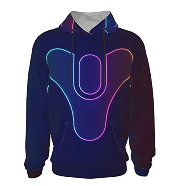Destiny 2 Hoodies - Destiny 2 Forsaken Purple 3D Print Pullover Drawstring Hoodie