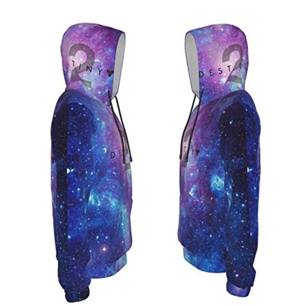 Destiny 2 Hoodies - Destiny 2 Forsaken Purple Starry 3D Print Pullover Drawstring Hoodie
