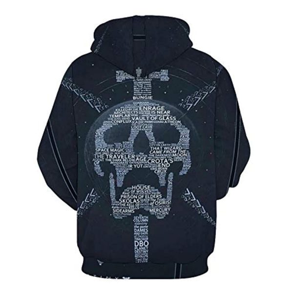 Destiny 2 Hoodies - Destiny 2 Forsaken Skull 3D Print Pullover Drawstring Hoodie