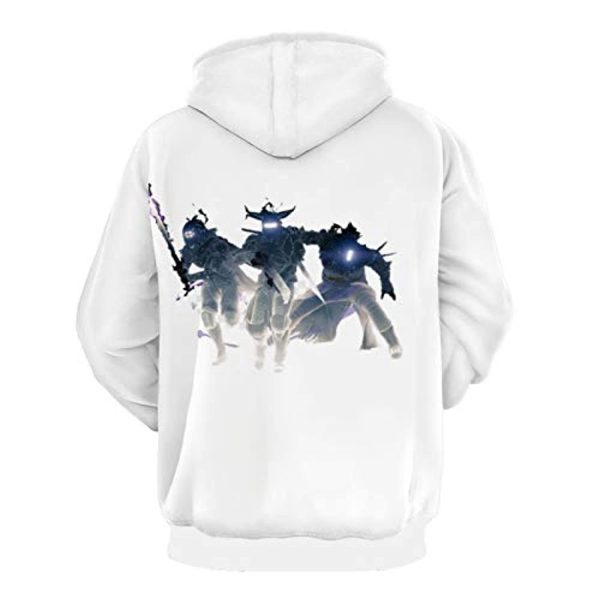Destiny 2 Hoodies - Destiny 2 Forsaken Titan Hunter Warlock White 3D Print Pullover Drawstring Hoodie