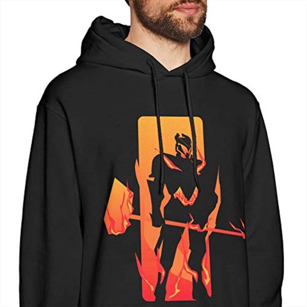 Destiny 2 Hoodies - Destiny 2 Forsaken Titan on Fire Black Pullover Drawstring Hoodie