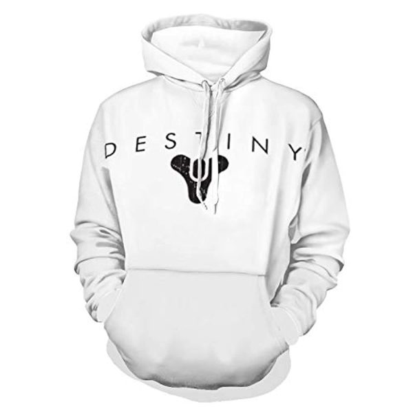 Destiny 2 Hoodies - Destiny 2 Forsaken White 3D Print Pullover Drawstring Hoodie