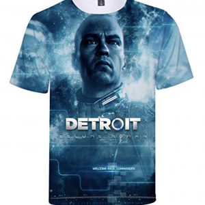 Detroit: Become Human T-shirt -  Fashion Pullover Short Sleeve Shirt