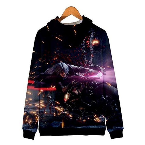 Devil May Cry Hoodie - 3D Print Zipper Gaming Hoodie