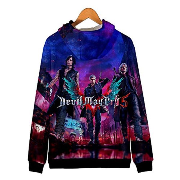 Devil May Cry Hoodie - 3D Print Zipper Gaming Hoodie