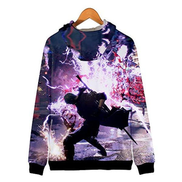 Devil May Cry Hoodie - 3D Print Zipper Gaming Hoodie