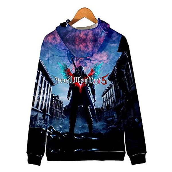 Devil May Cry Hoodie - 3D Print Zipper Gaming Hoodie