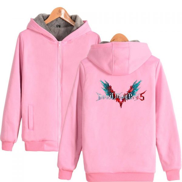 Devil May Cry Hoodies - Zip Up Thick Warm Hoodie Coat