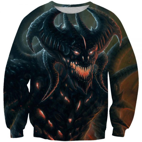 Diablo 3 Hoodies - Pullover An Angry Demon Hoodie