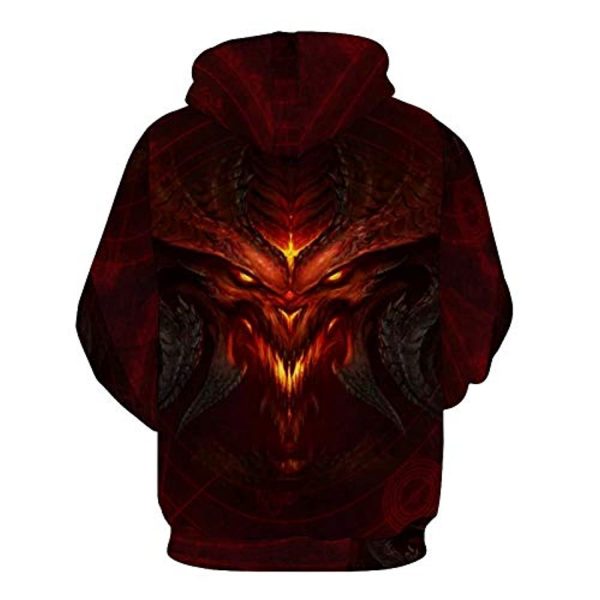 Diablo Hoodies - Diablo 3 Book of Cain 3D Print Casual Pullover Hooded Sweatshirt