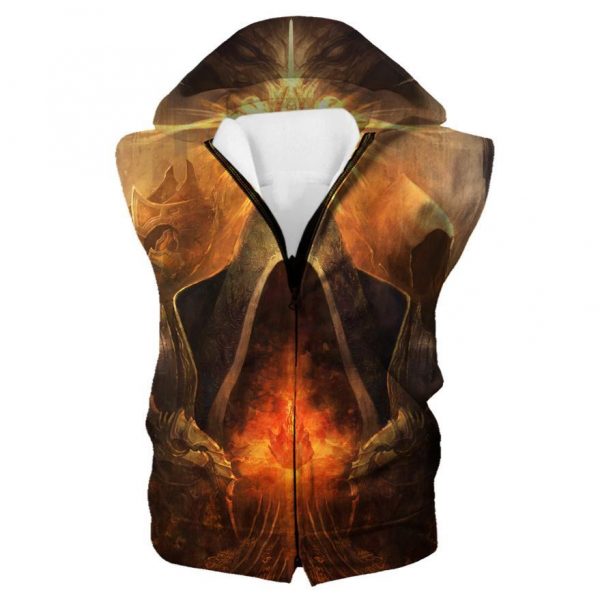 Diablo The Reaper Hoodies - Pullover Yellow Hoodie