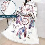 Digital Printed Blanket Dream Catcher - Blanket Robe With Sleeves