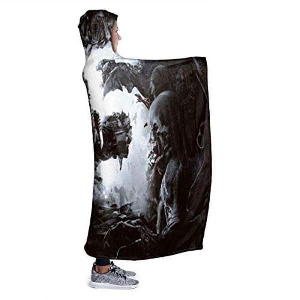 Doom Eternal Hooded Blanket - 3D Print Warm Adult Blanket