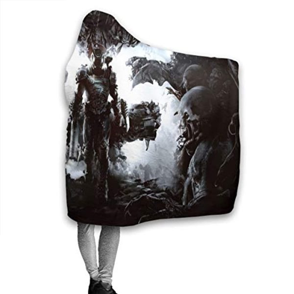 Doom Eternal Hooded Blanket - 3D Print Warm Adult Blanket