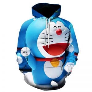 Doraemon 3D Printed Hoodies - Casual Hooded Streetwear