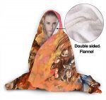 Dororo Flannel Throw Blanket - Warm Fleece Hooded Blanket