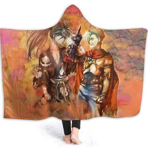 Dororo Flannel Throw Blanket - Warm Fleece Hooded Blanket