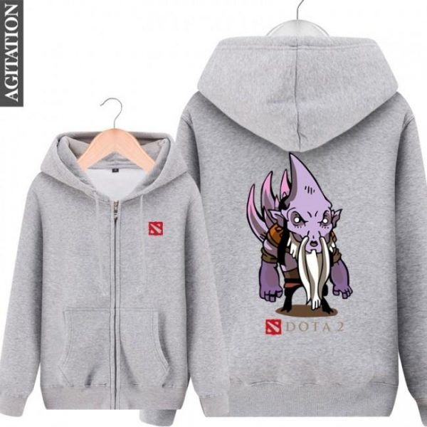 DOTA 2 Dark Seer Hoodies - Zip Up Black Hoodie
