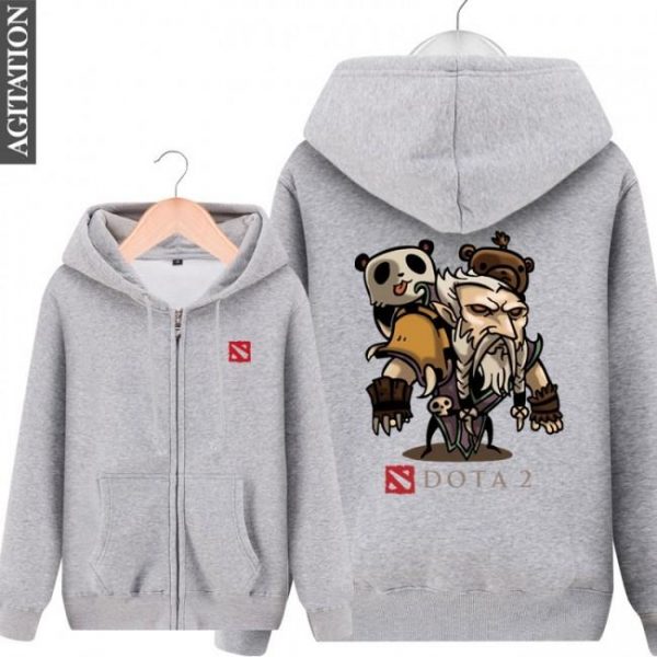 DOTA 2 Lone Druid Hoodies - Zip Up Blue Hoodie