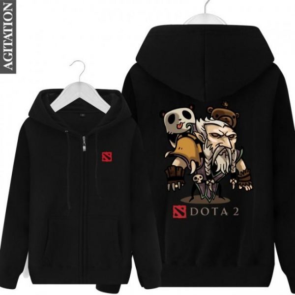 DOTA 2 Lone Druid Hoodies - Zip Up Blue Hoodie