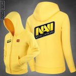 DOTA 2 Na`Vi Team Fashion Hoodies - Zip Up Yellow Hoodie