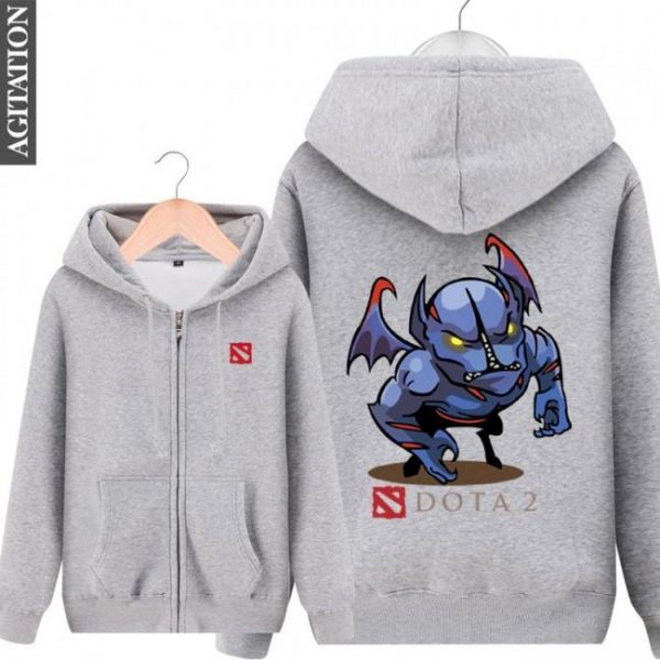 DOTA 2 Night Stalker  Hoodies - Zip Up Black Hoodie
