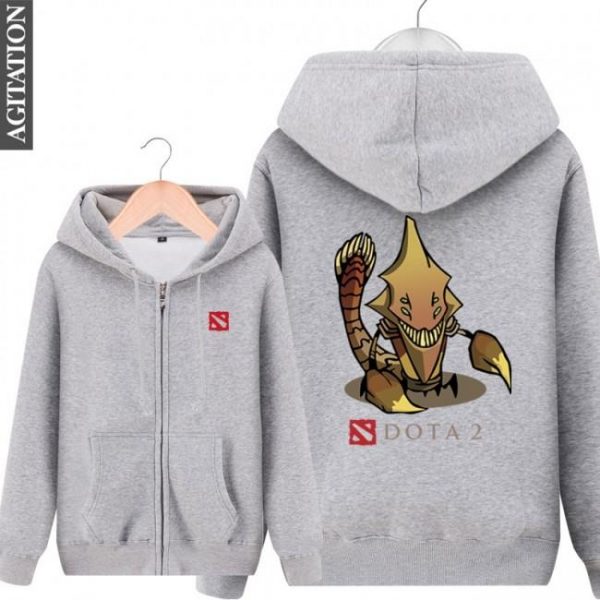 DOTA 2 Sand King Hoodies - Zip Up Black Hoodie