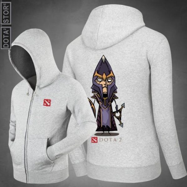 DOTA 2 Silencer Hoodies - Zip Up Black Hoodie