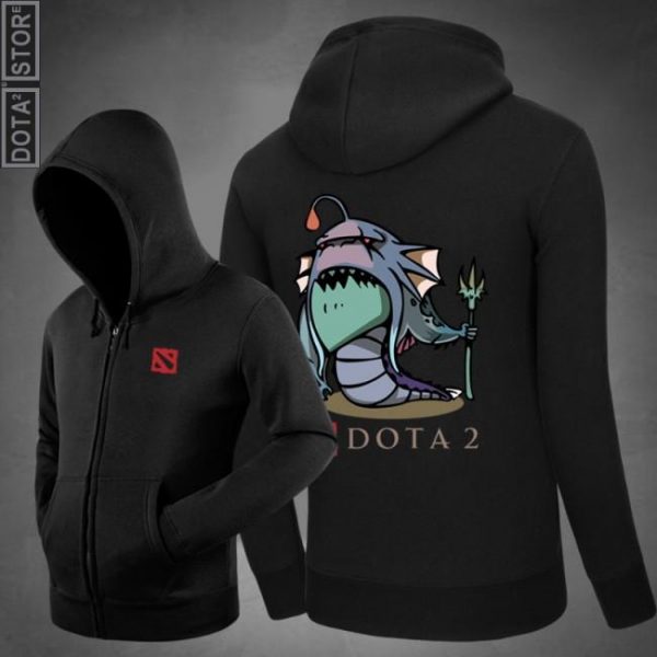 DOTA 2 Slardar Printed Hoodies - Zip Up Black Hoodie