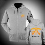 DOTA 2 Team Fnatic Logo  Hoodies - Zip Up Black Hoodie