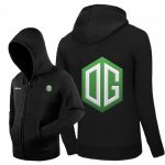 DOTA 2 Team OG Design Hoodies - Zip Up Black Hoodie
