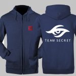 DOTA 2 Team Secret  Hoodies - Zip Up Black Hoodie