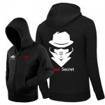 DOTA 2 Team Secret Hoodies - Zip Up Hat Black Hoodie