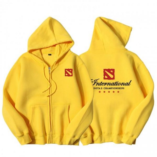 DOTA 2 The International Hoodies - Zip Up Black Hoodie