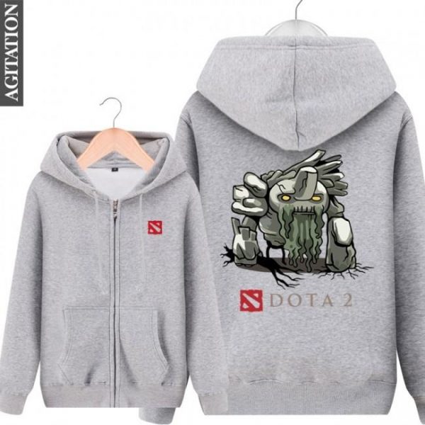 DOTA 2 Tiny Hoodies - Zip Up Black Hoodie