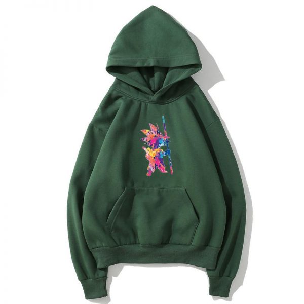 Dragon Ball Fleece Hoodies - Solid Color Dragon Ball Anime Series GoKu Super Cute Fleece Hoodie