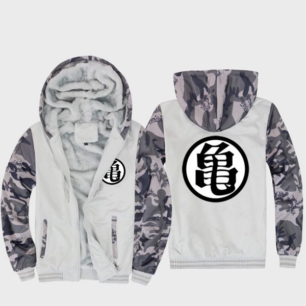 Dragon Ball Jackets - Solid Color Dragon Ball Anime Series Dragon Ball Master Roshi Sign Super Cool Fleece Jacket