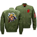Dragon Ball Jackets - Solid Color Dragon Ball Anime Series Flight Suit Fleece Jacket