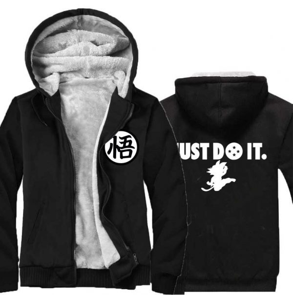 Dragon Ball Jackets - Solid Color Dragon Ball Anime Series GoKu Fleece Jacket