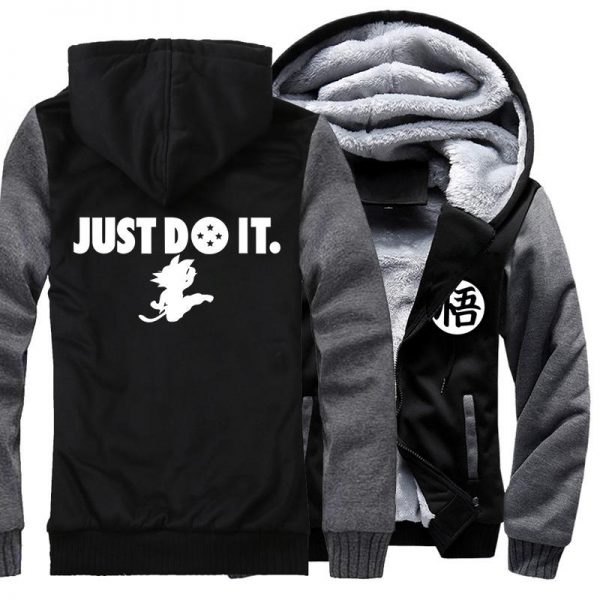 Dragon Ball Jackets - Solid Color Dragon Ball Anime Series GoKu Fleece Jacket
