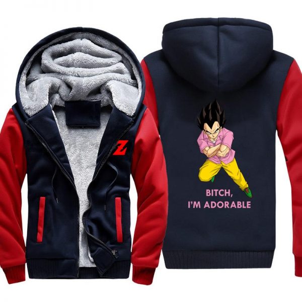 Dragon Ball Jackets - Solid Color Dragon Ball Cartoon Series Icon Fleece Jacket